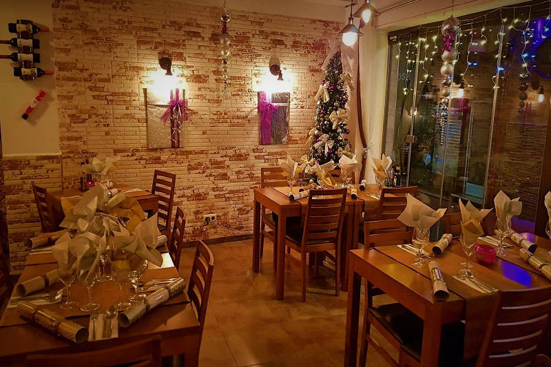 Christmas dining at Paneils Steakhouse and Restaurant.